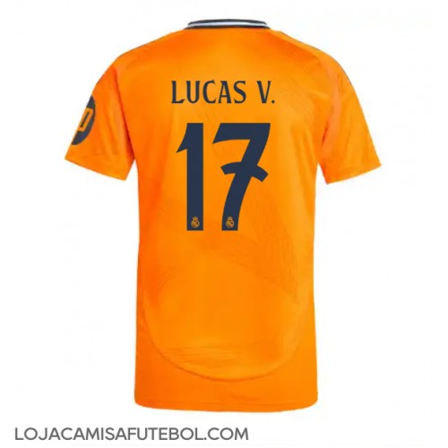 Camisa de Futebol Real Madrid Lucas Vazquez #17 Equipamento Secundário 2024-25 Manga Curta